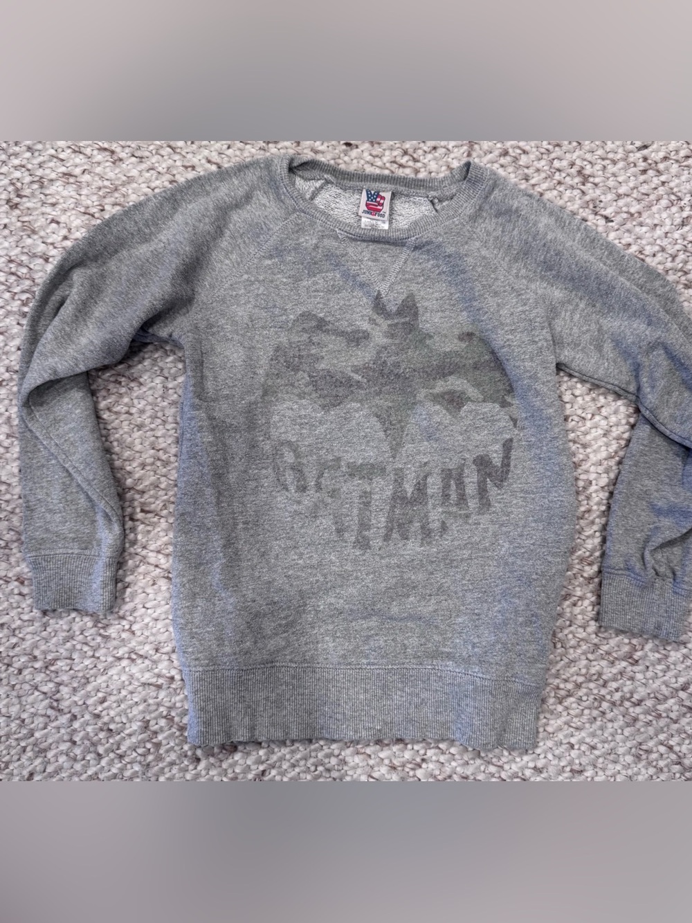 Junk Food Clothing Gray Batman Graphic Sweatshirt